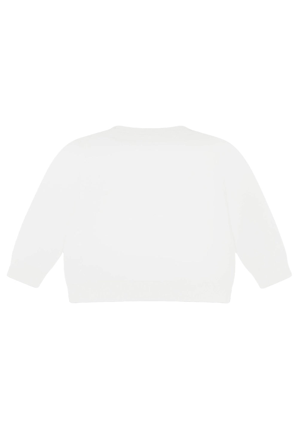 Pull blanc pour bébé fille