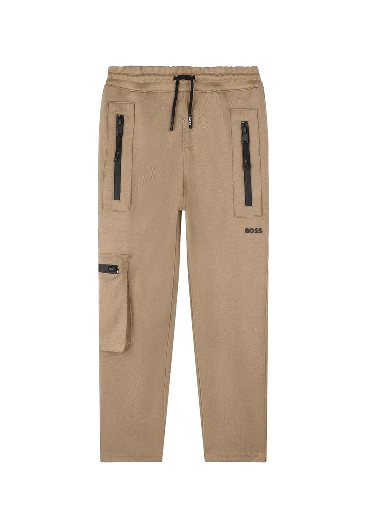 Beige Fleecehose für Jungen