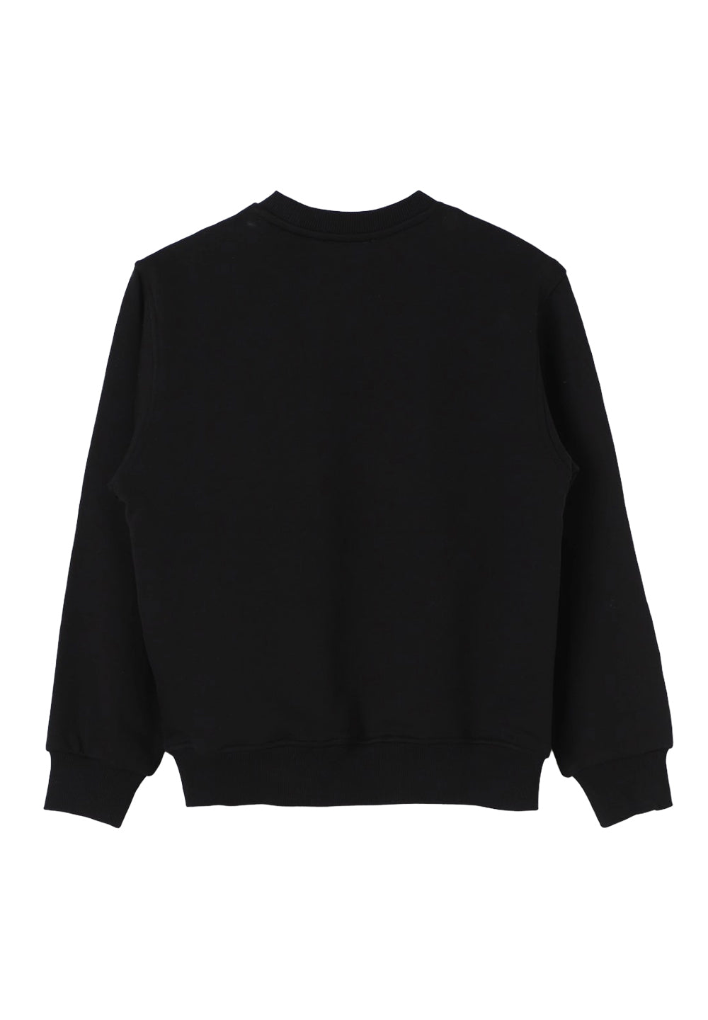 Sweat-shirt noir à col rond pour enfant