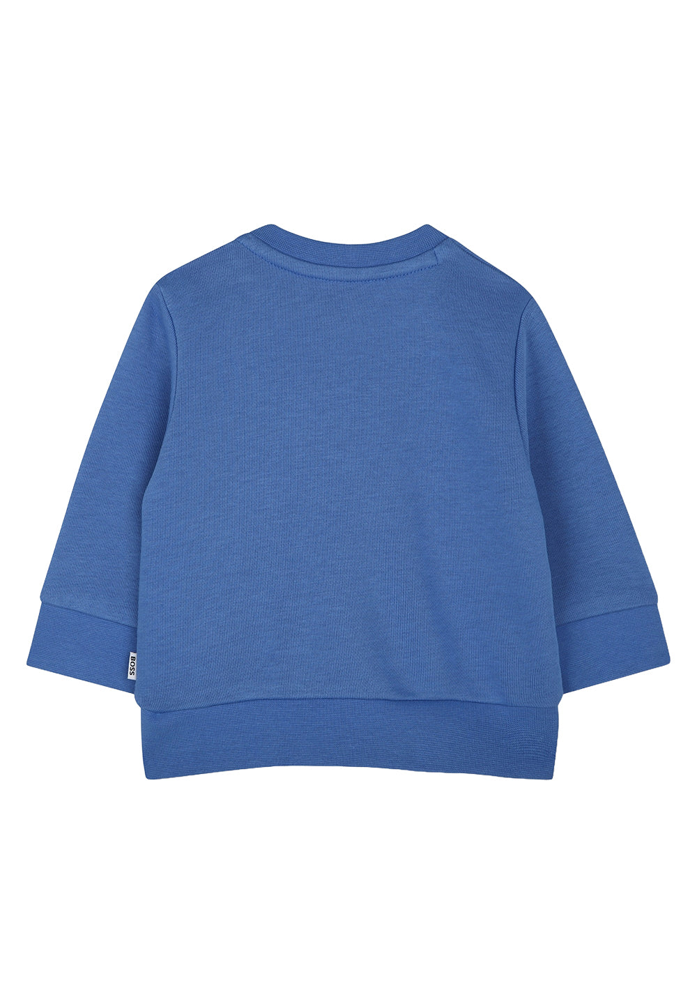 Sweat-shirt bleu à col rond pour nouveau-nés