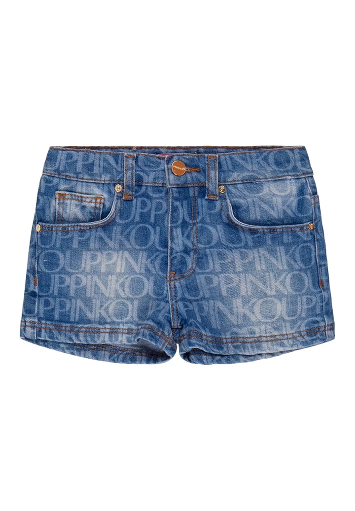 Short denim blu per bambina