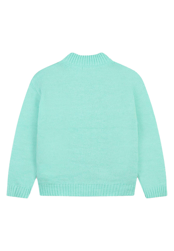 Pull vert pour fille