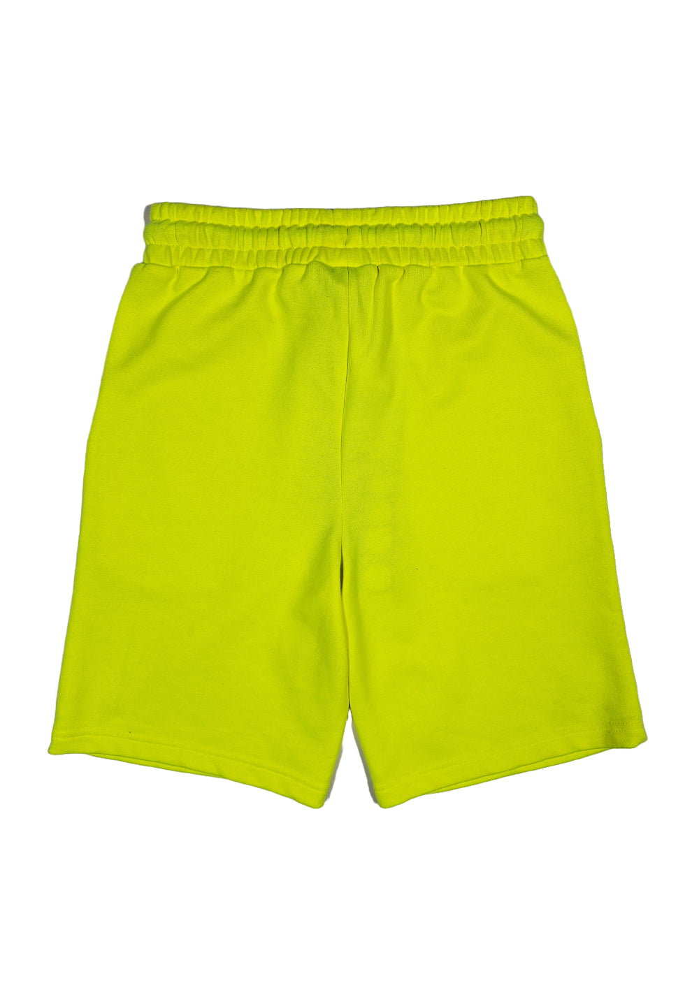Bermuda felpa giallo fluo per bambino