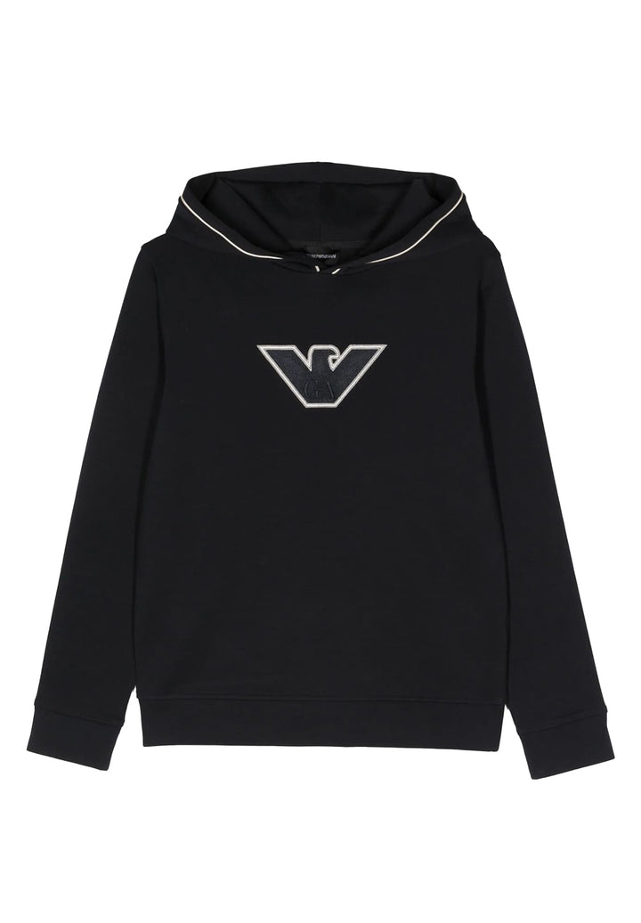 Felpa cappuccio blu navy per bambino
