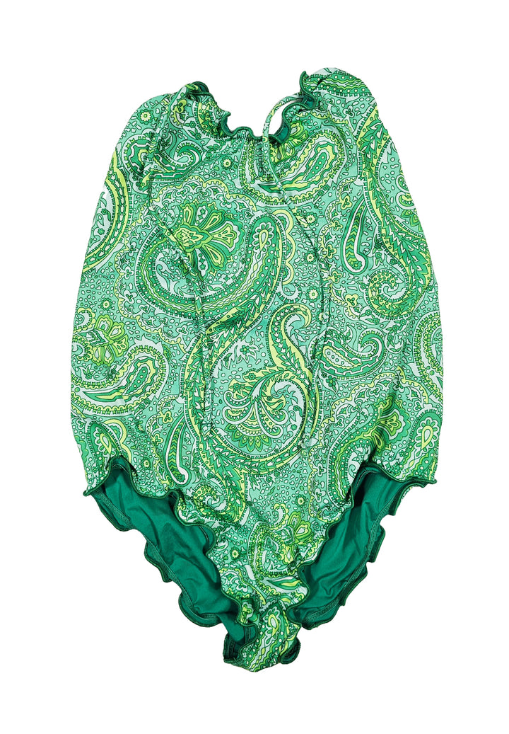 Costume intero verde per bambina