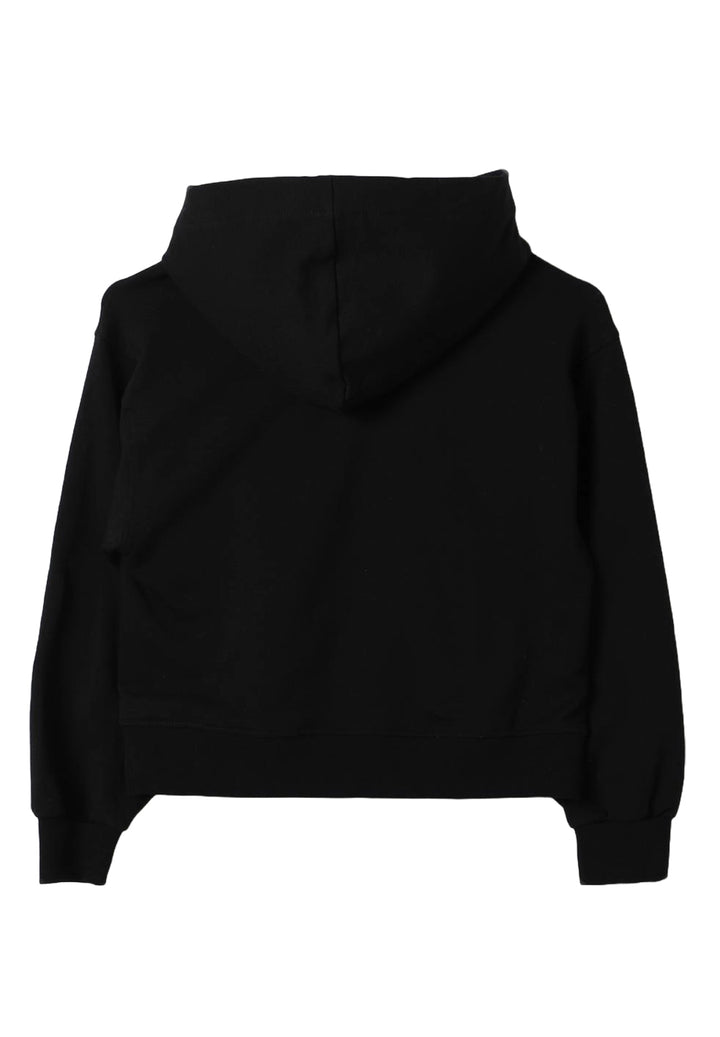 Sweat à capuche noir pour fille