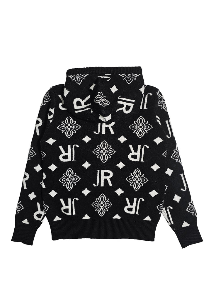 Pull noir zippé pour enfant