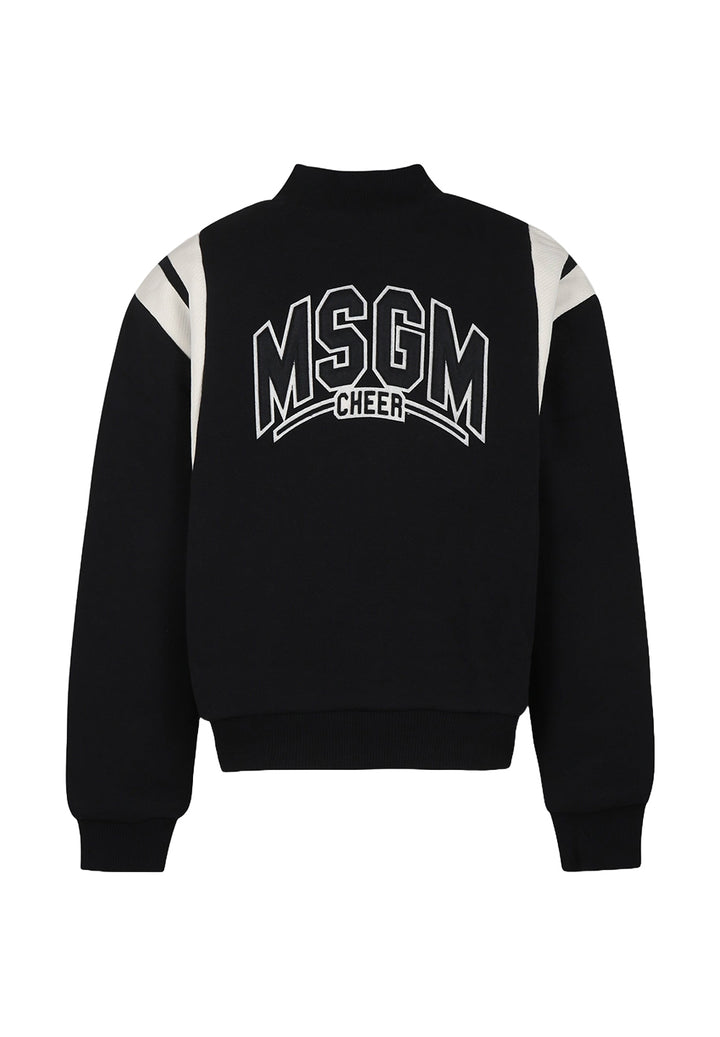 Blouson aviateur sweat-shirt noir pour garçon