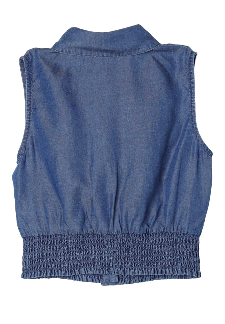 Chemise en jean bleu pour fille