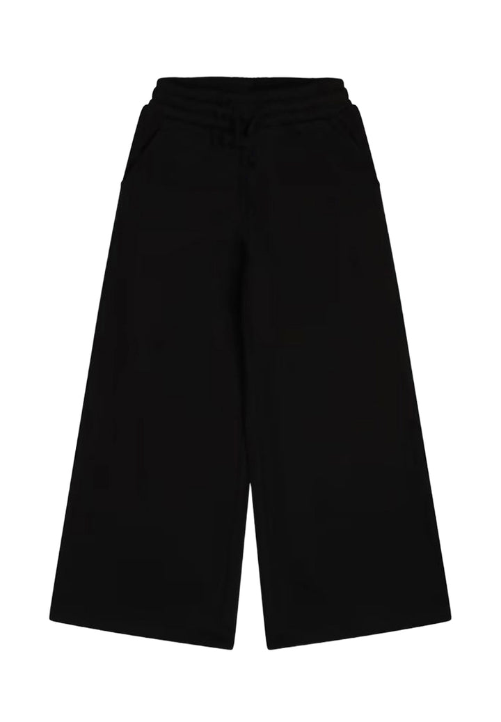 Pantalone felpa nero per bambina