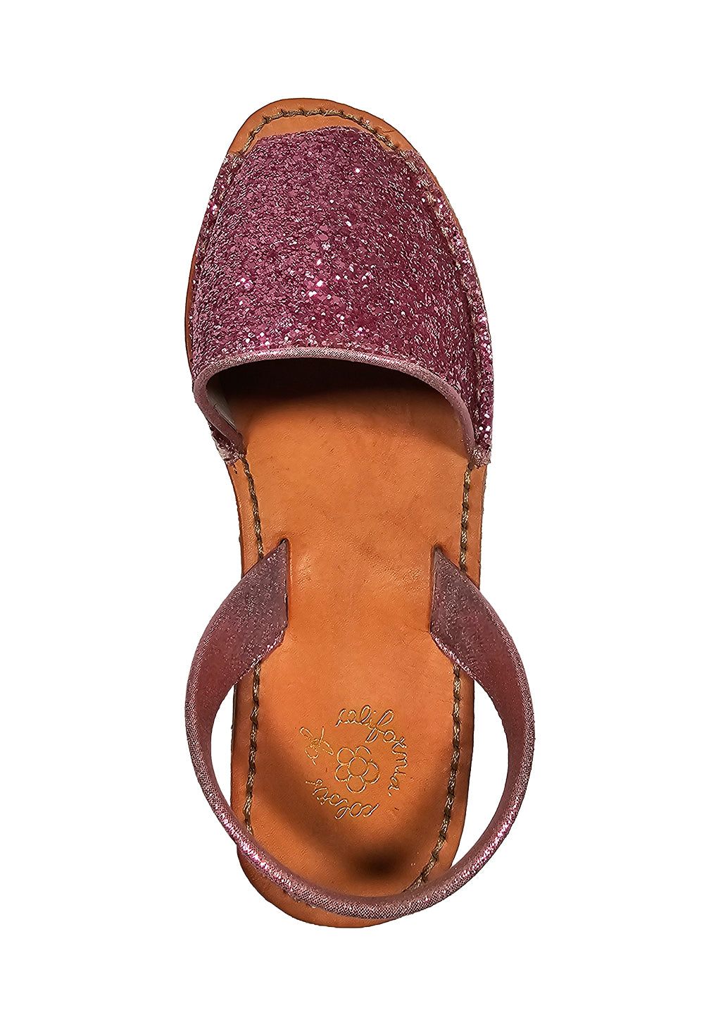 Sandali glitter rosa per bambina