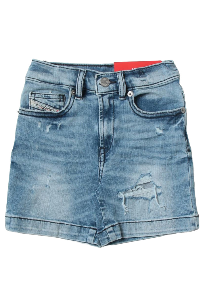 Blaue Denim-Bermudashorts für Jungen