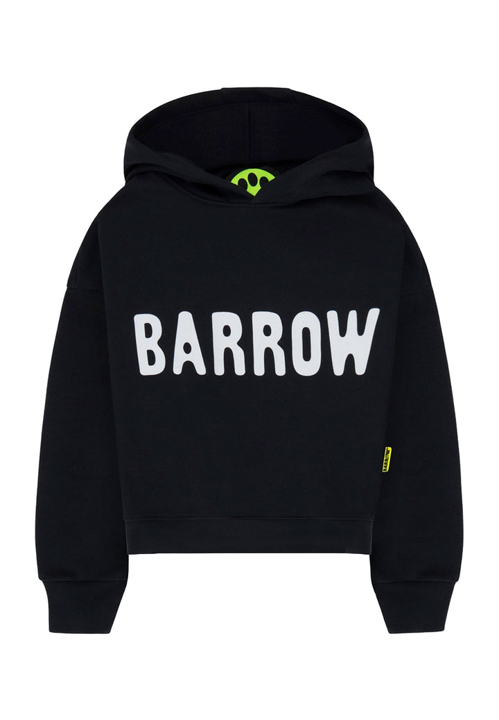 Felpa cappuccio nera per bambino