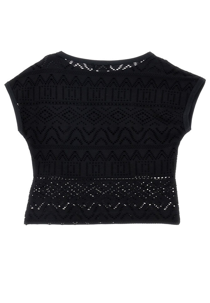 T-shirt nera per bambina