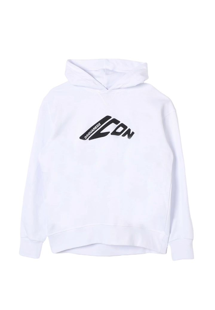 Sweat à capuche blanc pour enfants