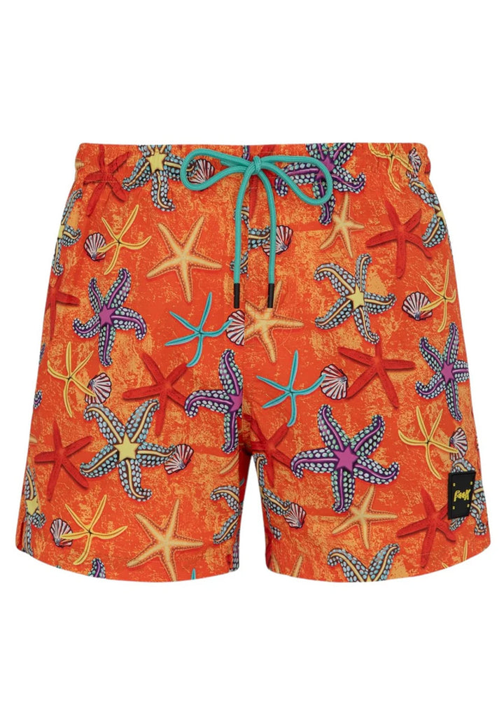 Costume boxer arancione per bambino