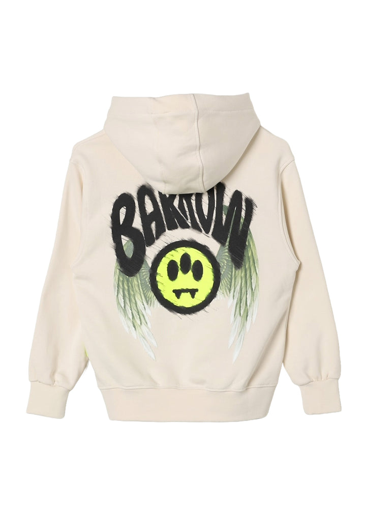Sweat à capuche crème pour enfants