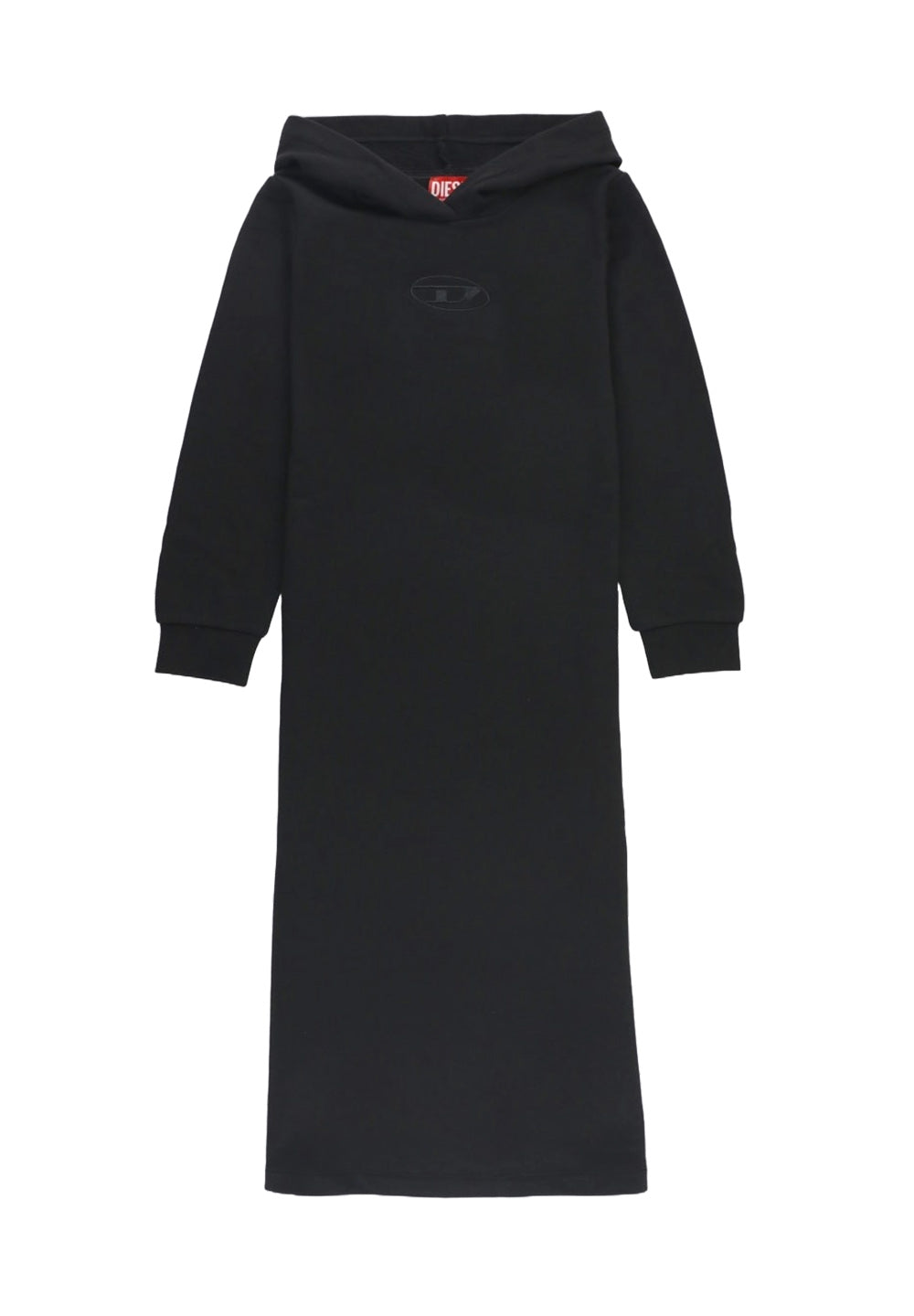Schwarzes Sweatshirtkleid für Mädchen