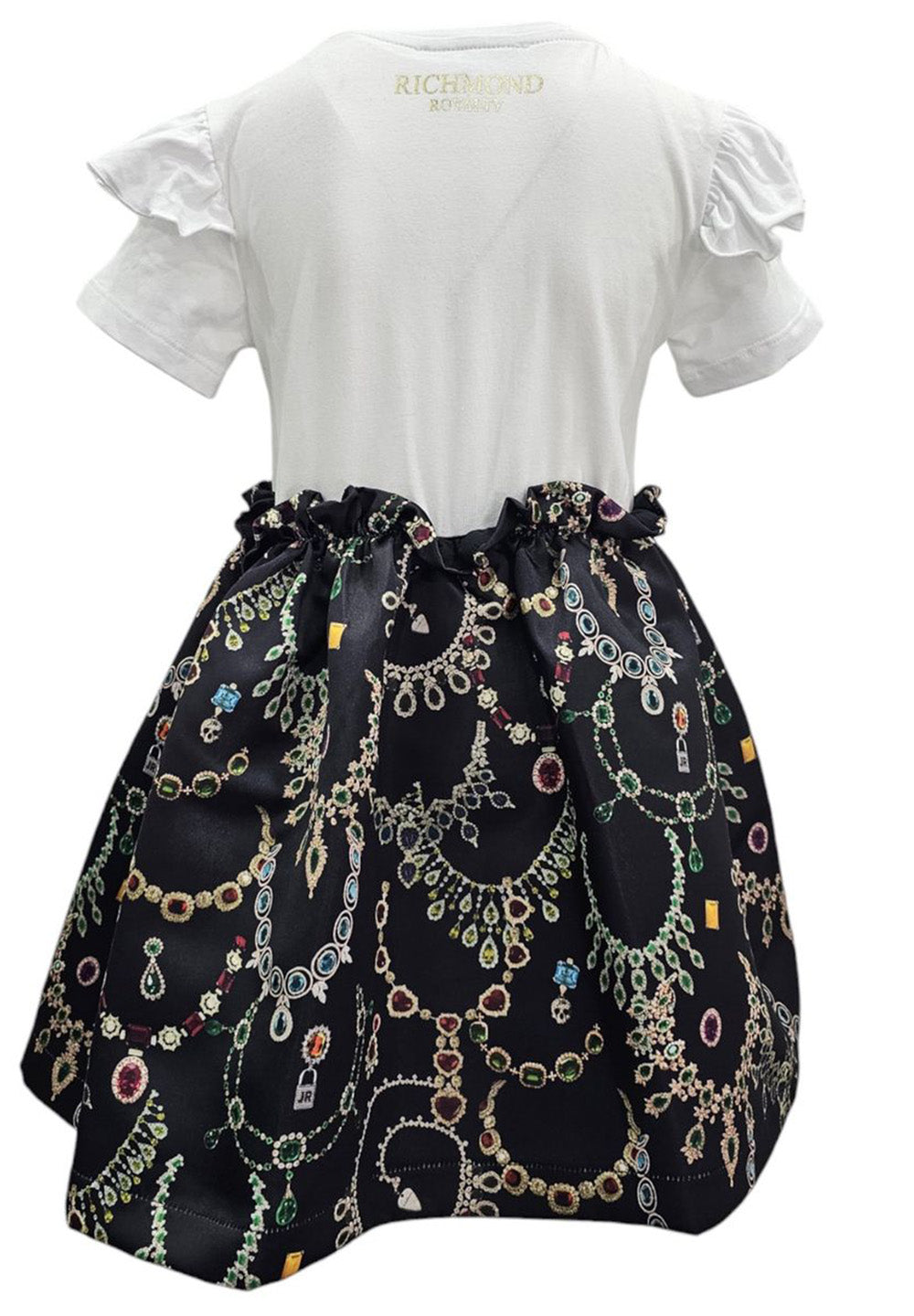Robe noire et blanche pour fille
