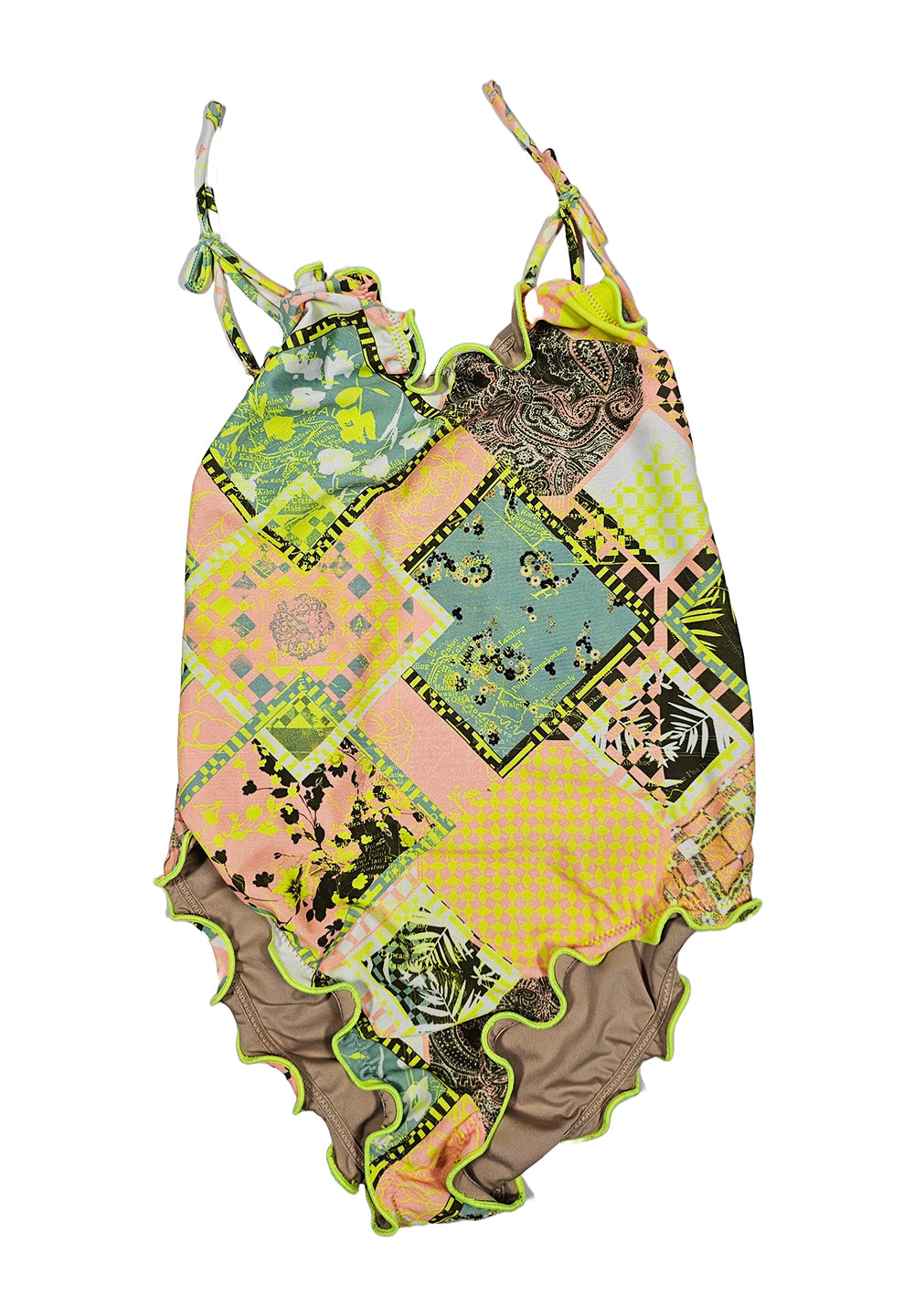 Costume intero multicolor per bambina