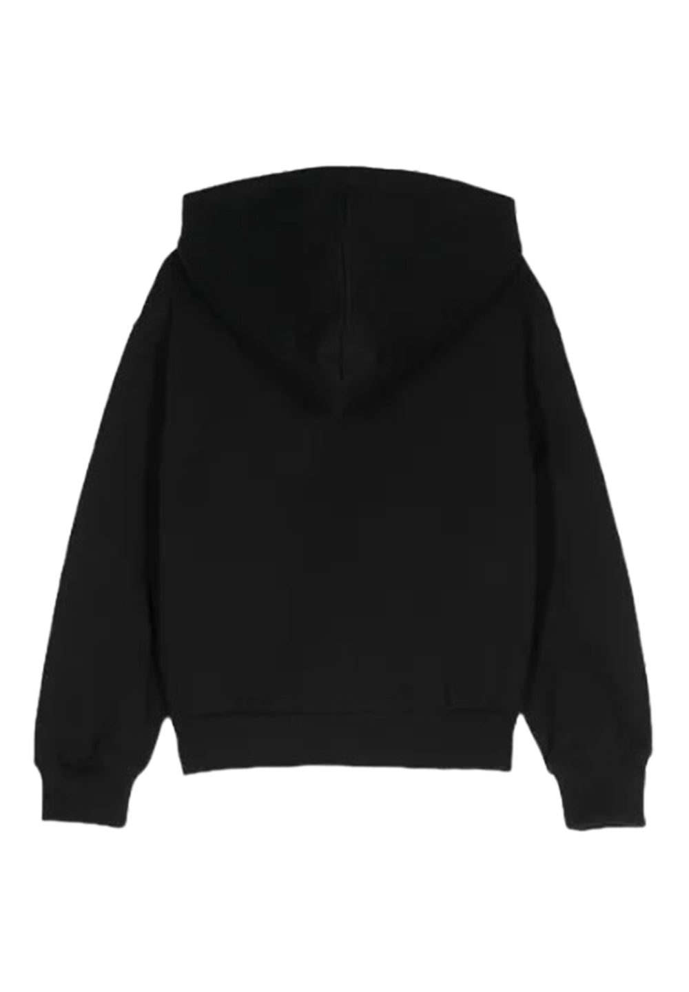 Felpa zip nera per bambino