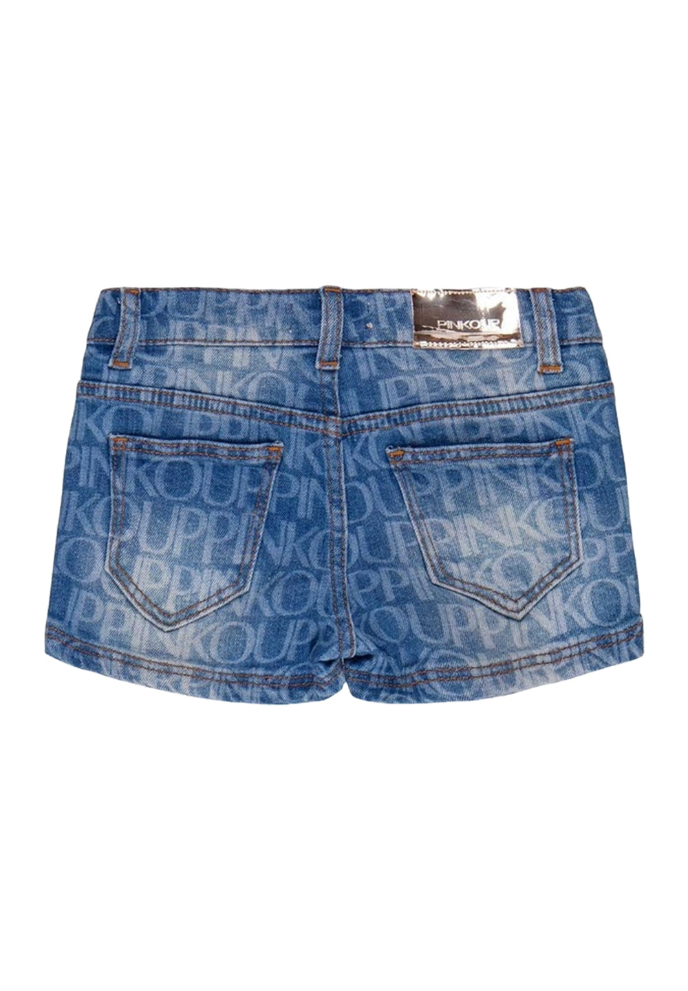 Short denim blu per bambina