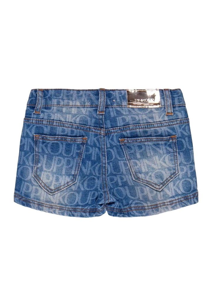 Short denim blu per bambina