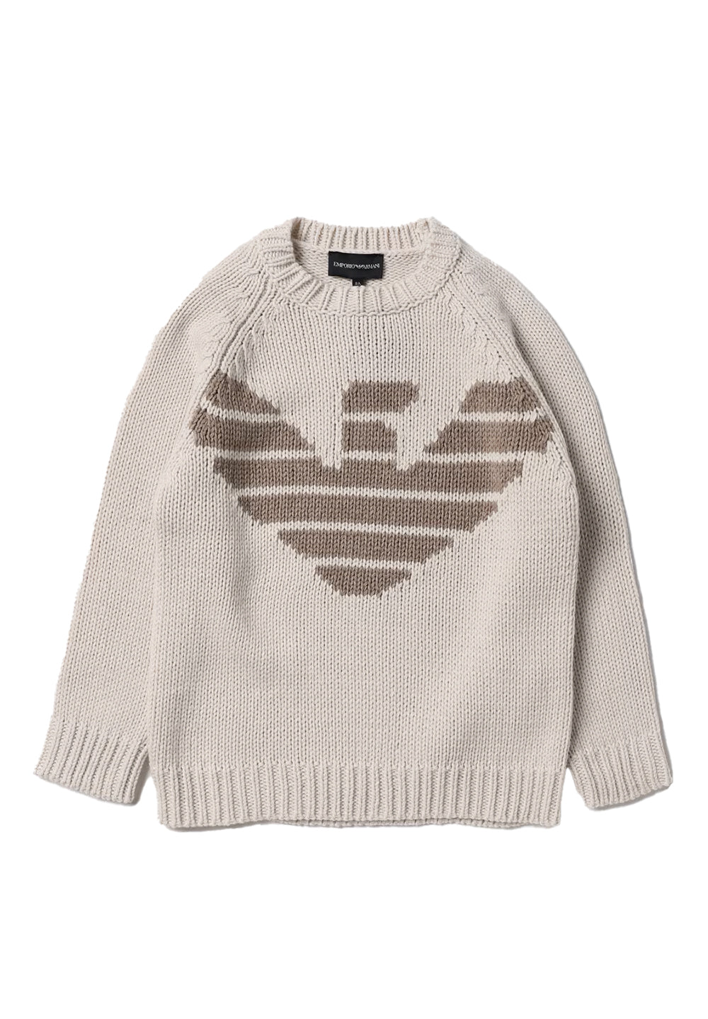 Beigefarbener Pullover für Jungen