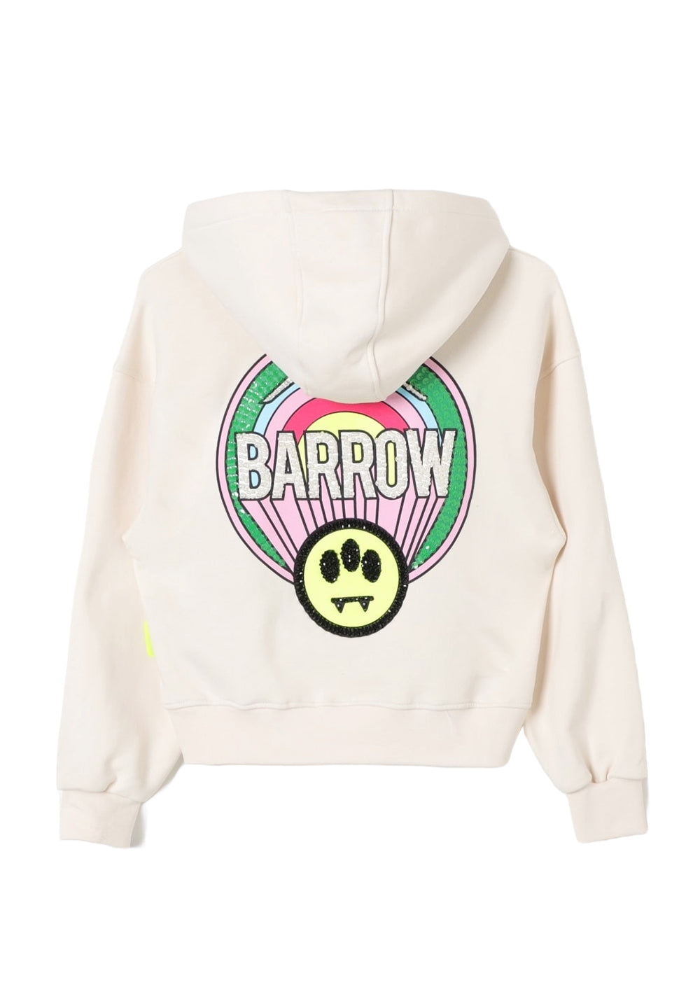 Felpa cappuccio beige per bambina