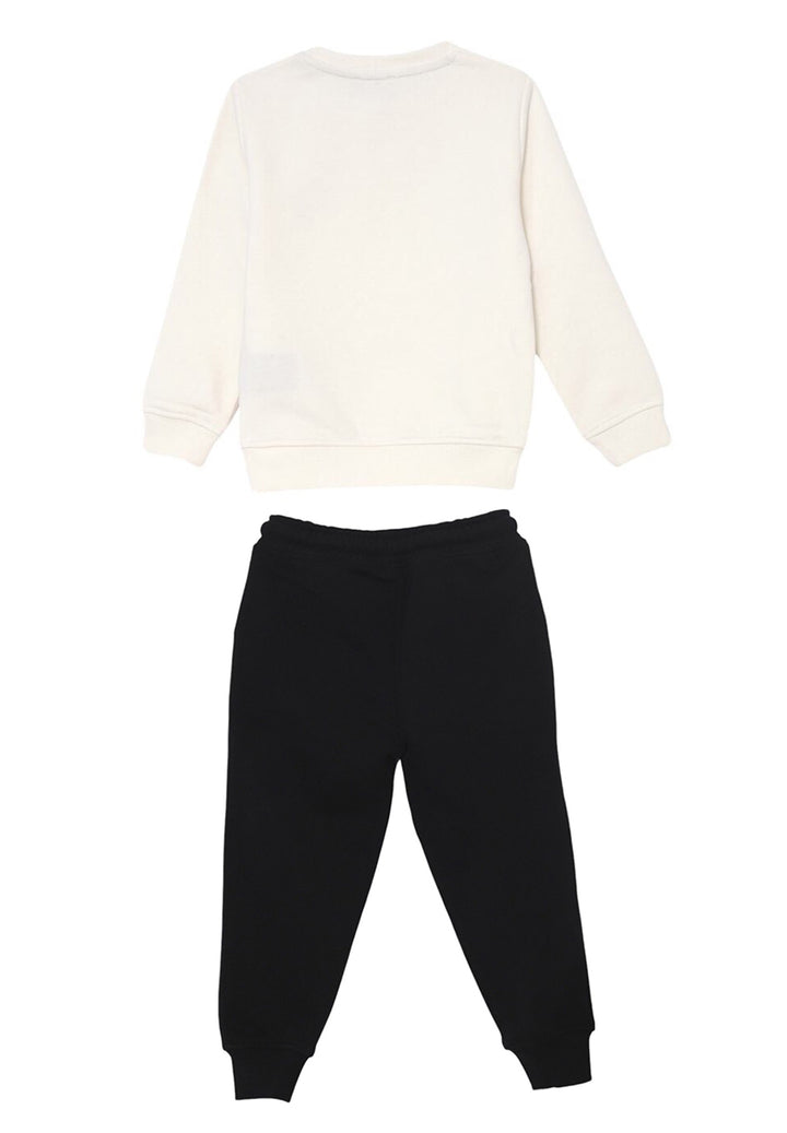 Ensemble sweat-shirt noir et blanc pour nouveau-né
