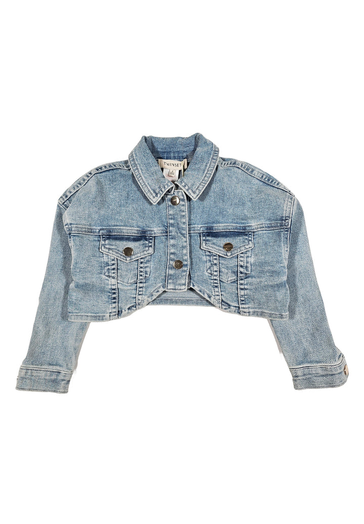 Veste en jean bleu pour fille