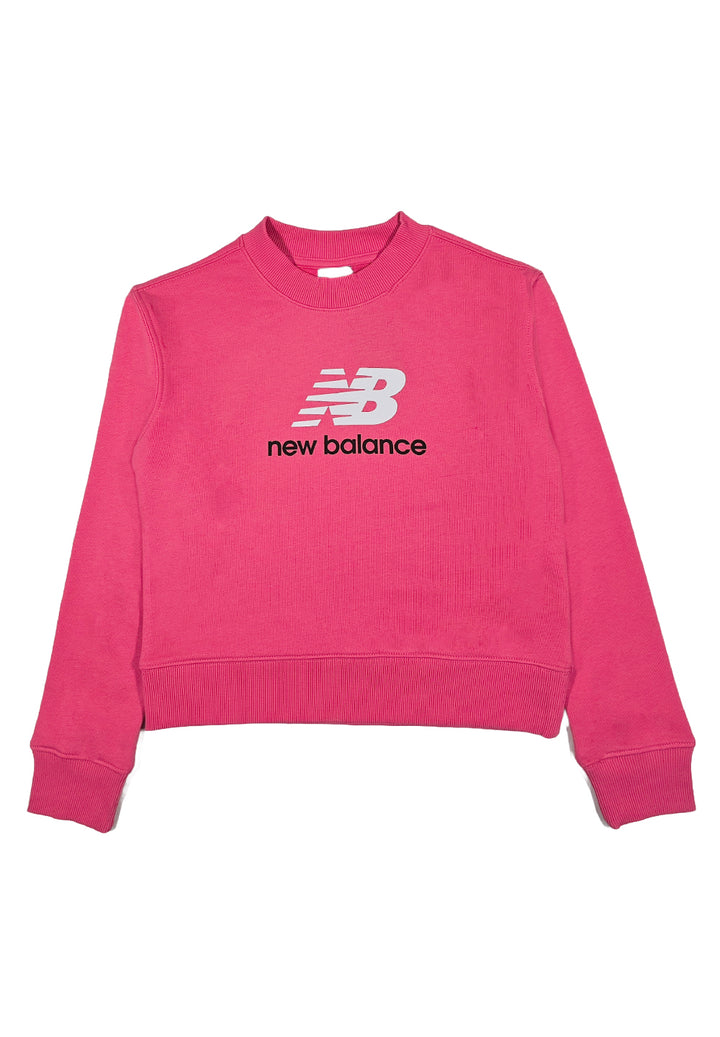 Rosa Sweatshirt mit Rundhalsausschnitt für Mädchen