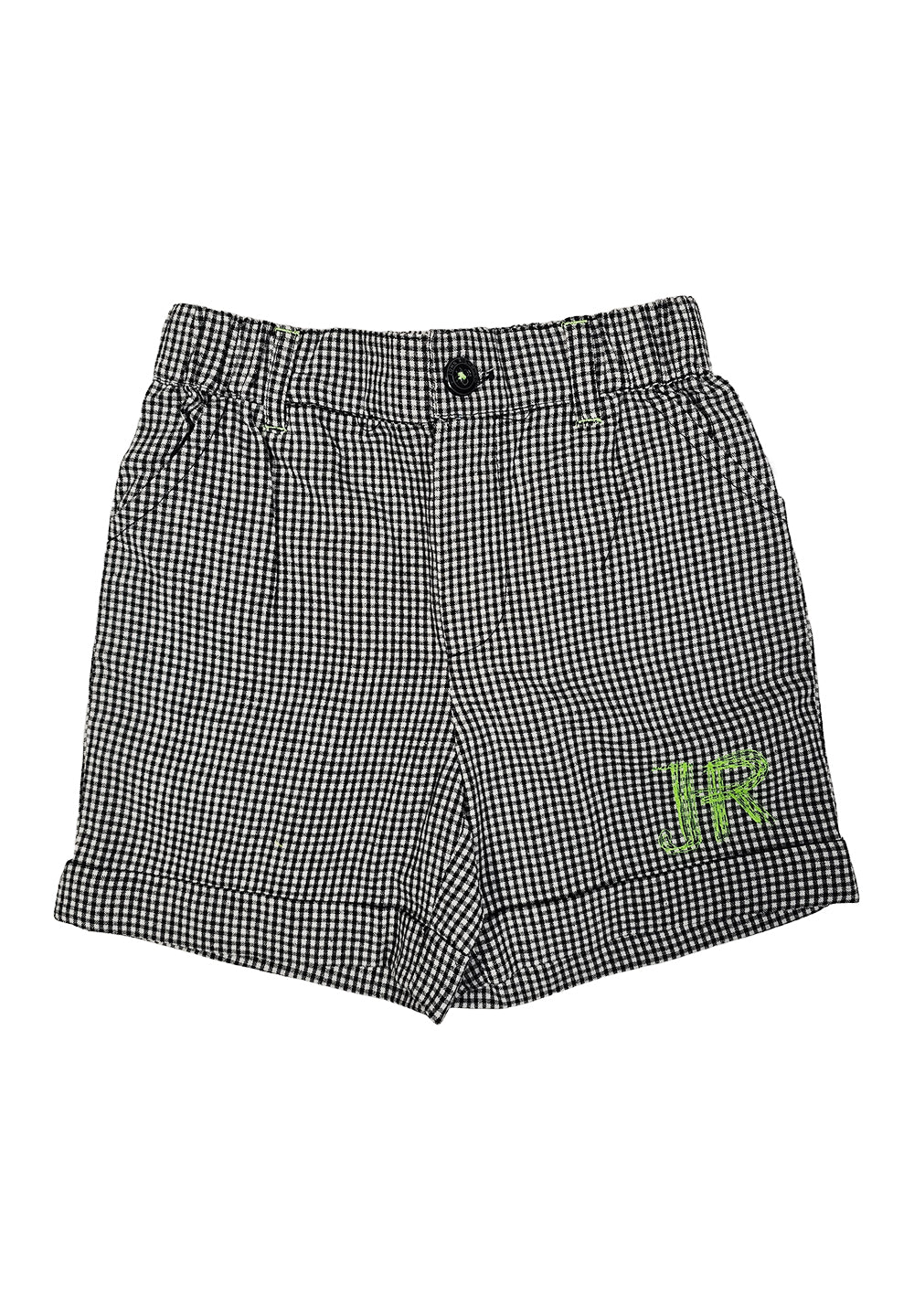 Bermuda nero-bianco per bambino