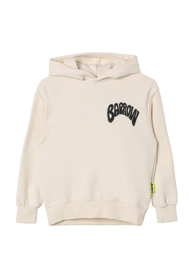 Sweat à capuche crème pour enfants