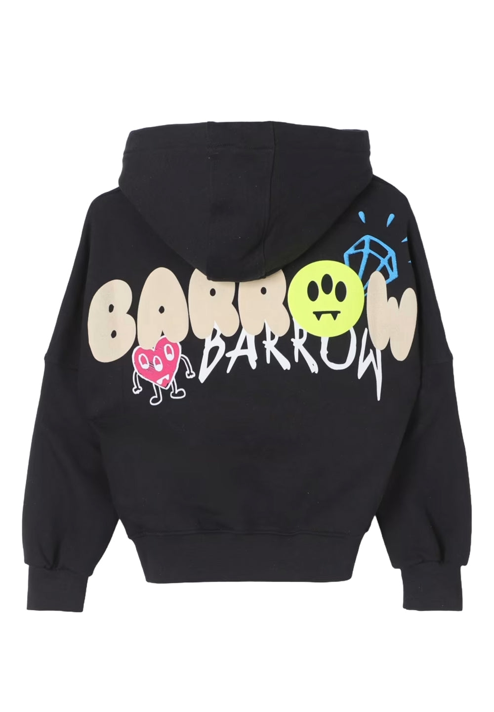 Felpa cappuccio nero per bambina