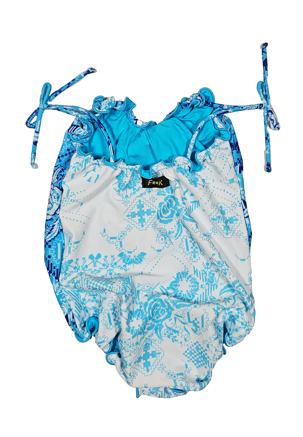 Costume intero celeste per bambina