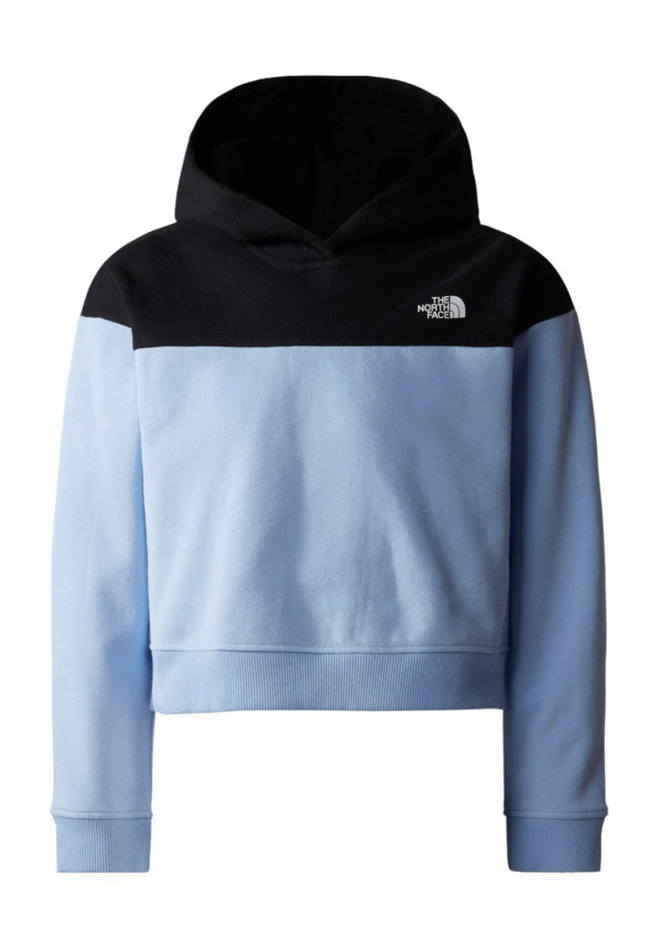 Felpa cappuccio nero-blu per bambina