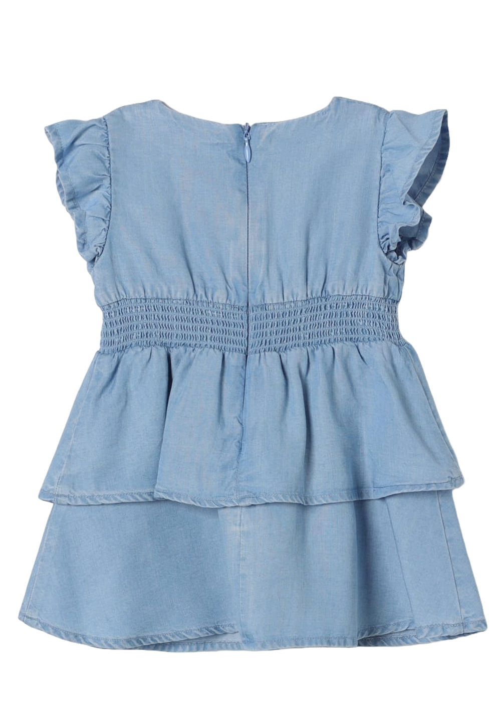 Blaues Kleid für Babymädchen