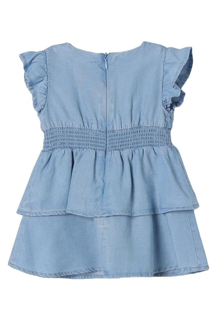 Blaues Kleid für Babymädchen