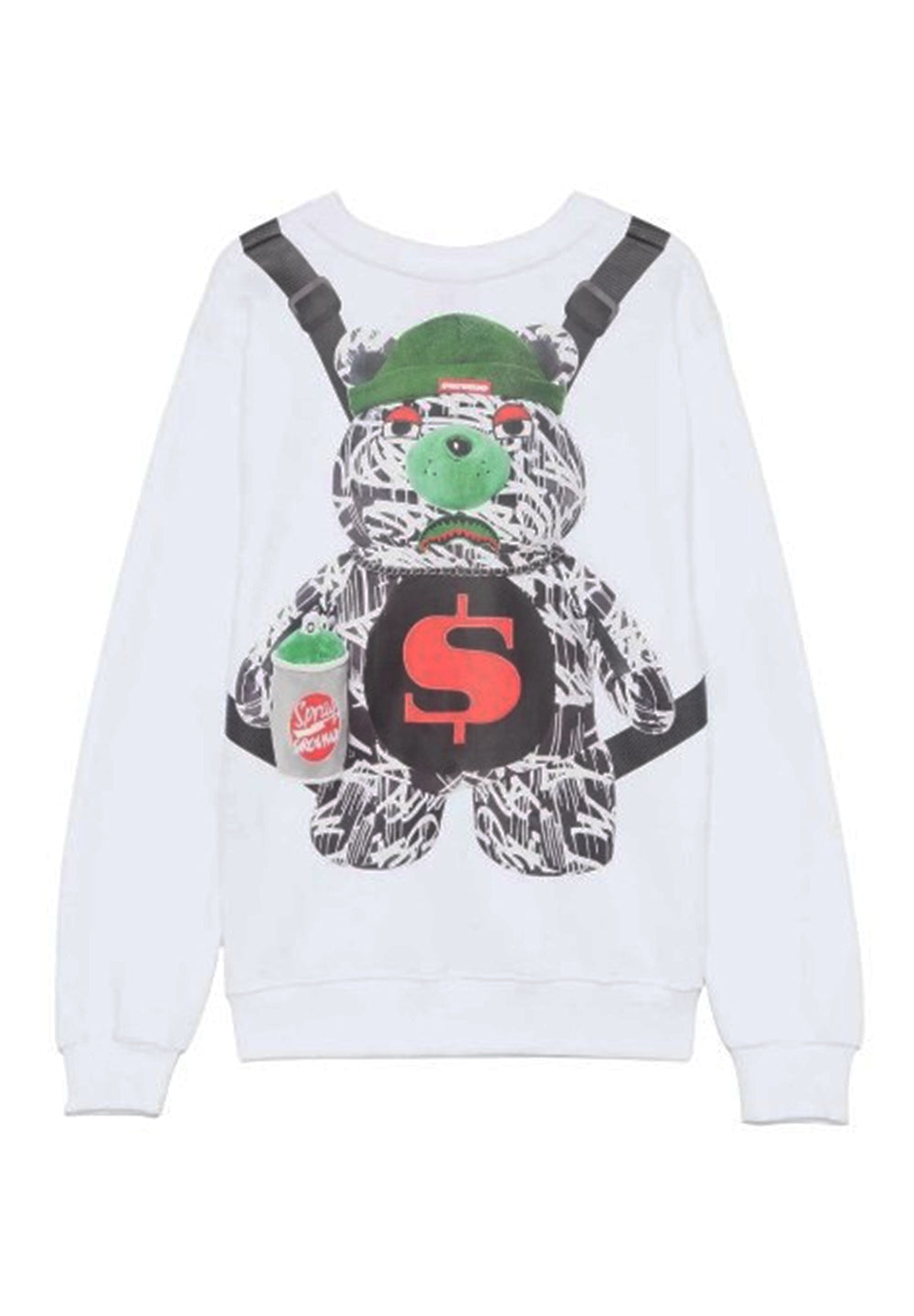 Weißes Sweatshirt mit Rundhalsausschnitt für Jungen