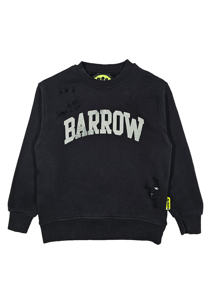 Felpa girocollo nera unisex