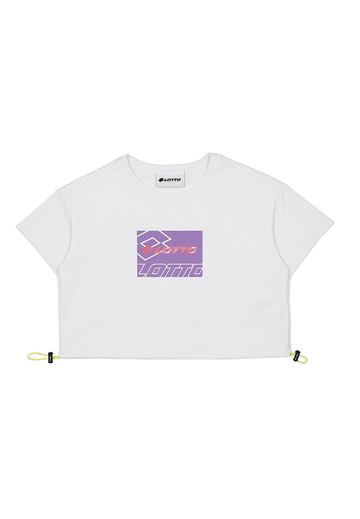 T-shirt bianca per bambina