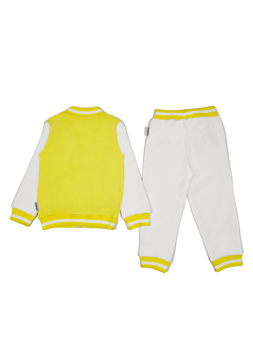 Completo bianco-giallo per bambino