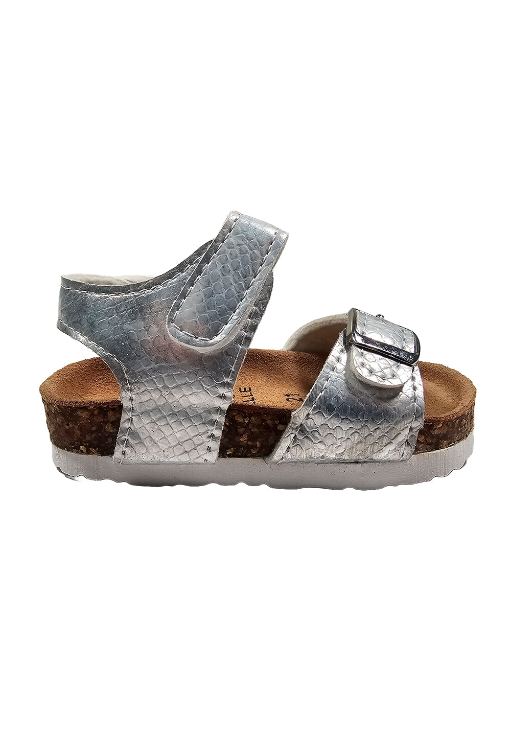Silberne Sandalen für Baby Mädchen
