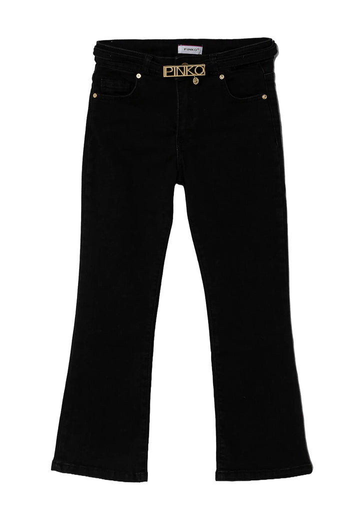 Jeans nero denim per bambina