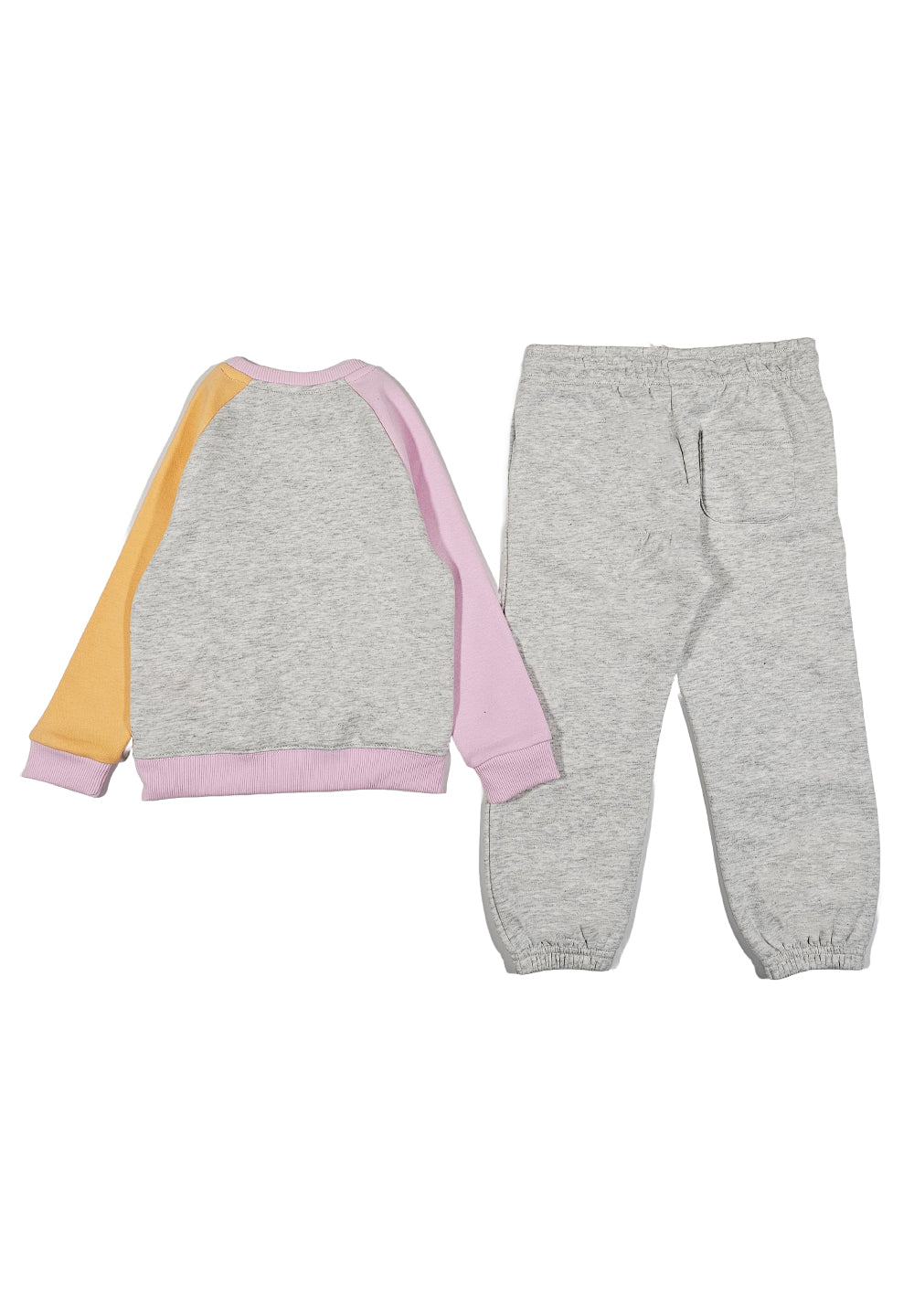Graues Sweatshirt-Set für Mädchen