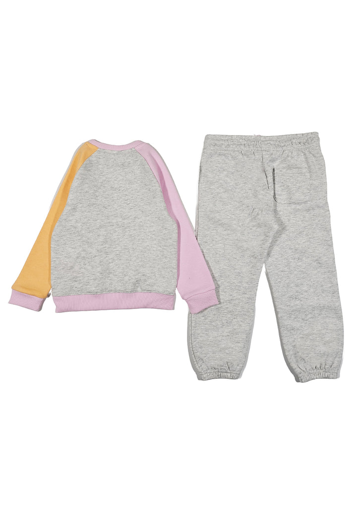 Graues Sweatshirt-Set für Mädchen
