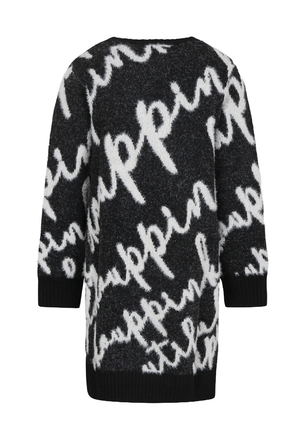 Vestito in maglia nero per bambina