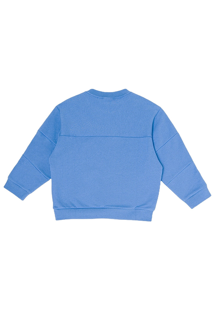 Sweat-shirt bleu à col rond pour enfant