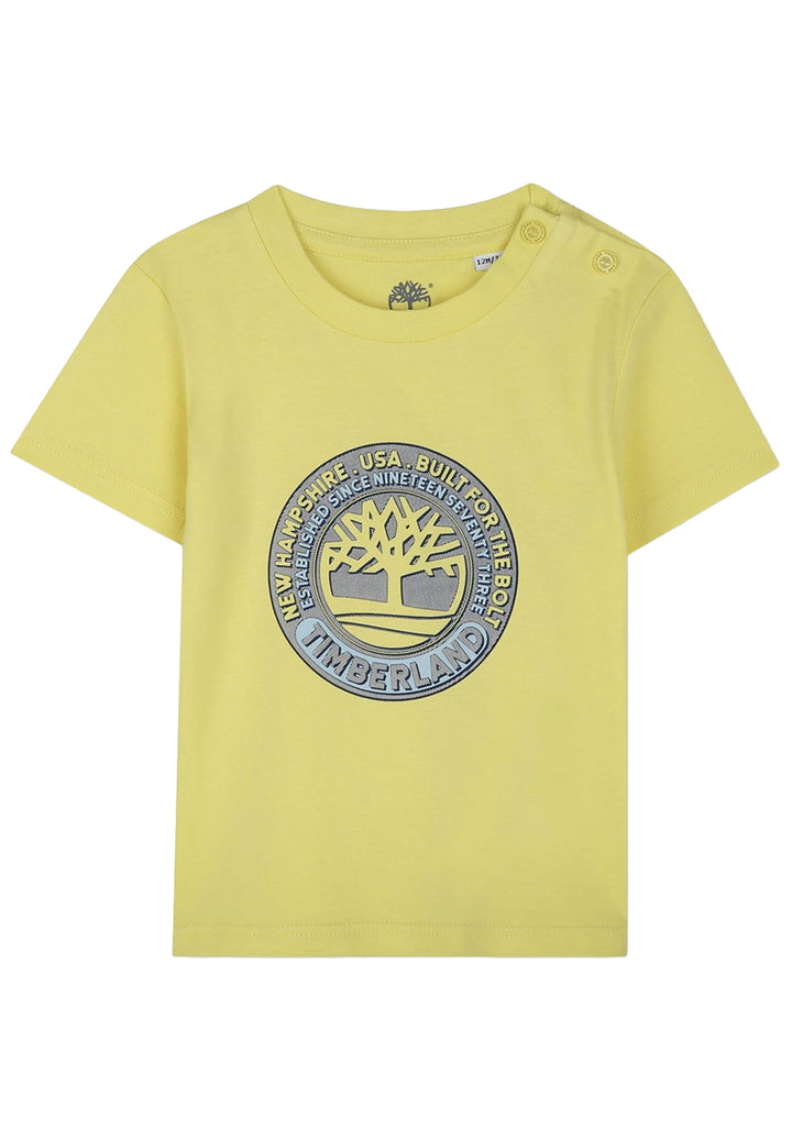 T-shirt jaune pour nouveau-nés